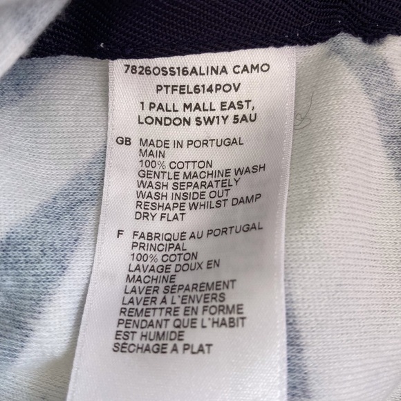 ORLEBAR BROWN Alina Camo Leaf Cover-Up $345 100% Cotton - Picture 7 of 9